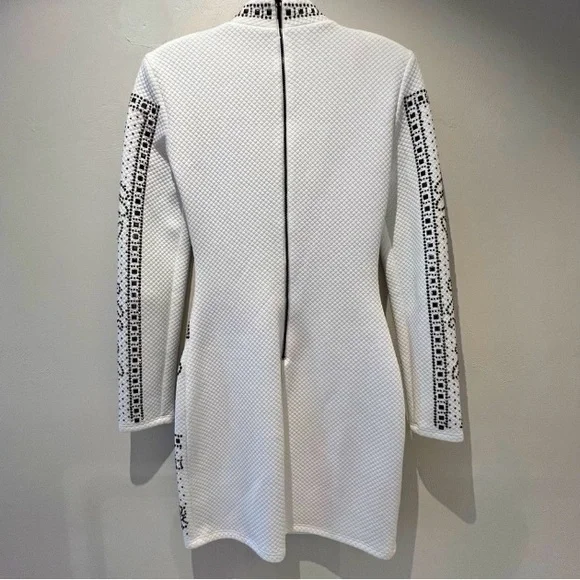 BEBE Long Sleeve Rhinestone Dress - Picture 4 of 6